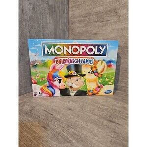 Monopoly Unicorns and Llamas COMPLETE Hasbro Gaming 2019